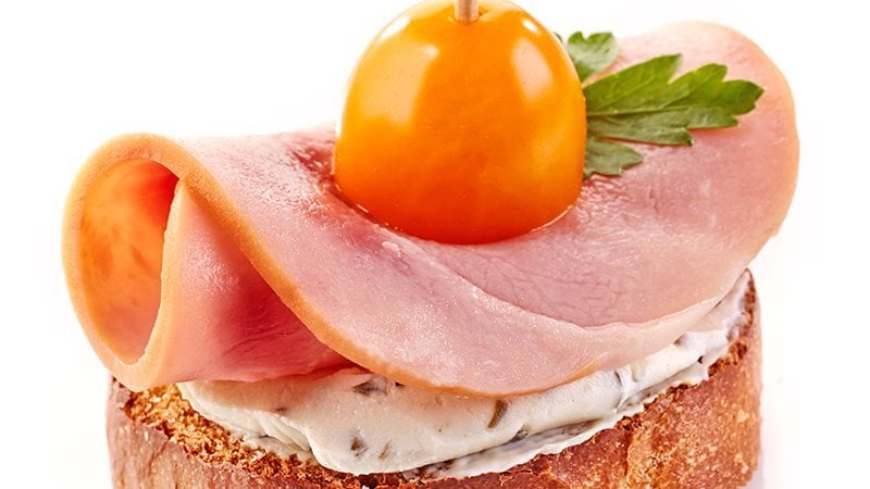 Tartine prosciutto cotto stracchino e pomodorini_16_9